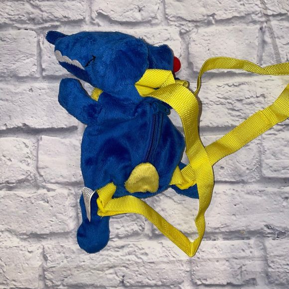 Chupa Chups Plush crocodile backpack zipper bag - Picture 3 of 5